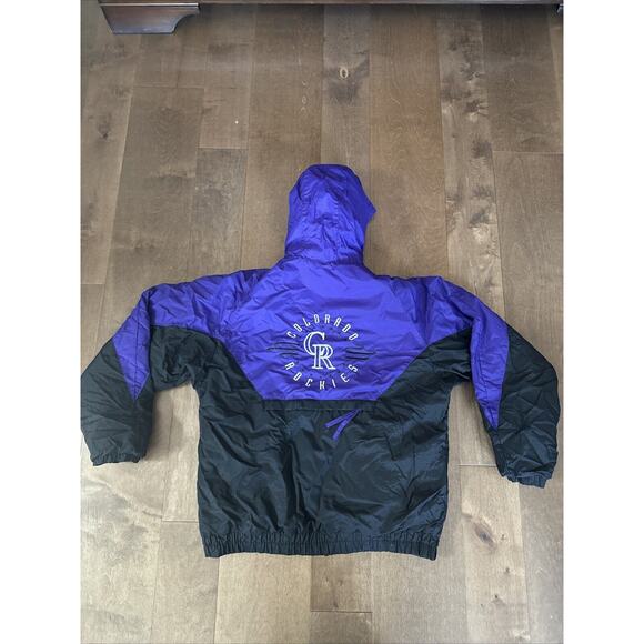Colorado Rockies Jacket Vintage Baseball Nylon Columbia MLB Mens Small - Picture 3 of 3